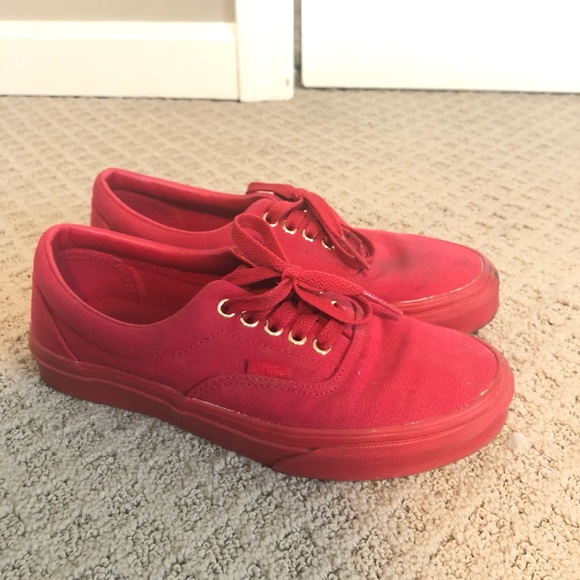 red and gold vans